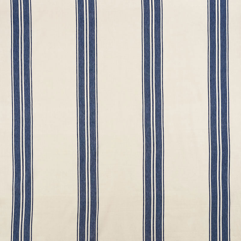 Schumacher Brentwood Stripe Cobalt Fabric