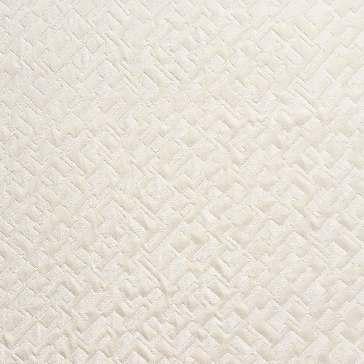 Schumacher 71192 SALON MATELASSÃ‰ SATIN in PEARL Fabric - NE