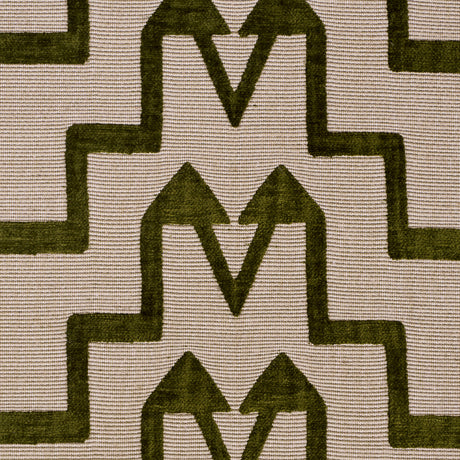 Schumacher 71246 TURKISH STEP in OLIVE Fabric - ATELIER PARI