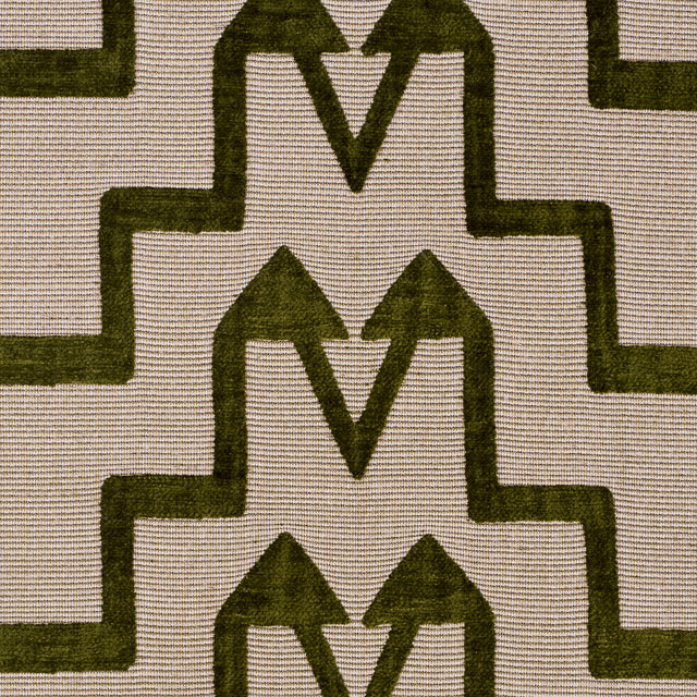 Schumacher 71246 TURKISH STEP in OLIVE Fabric - ATELIER PARI