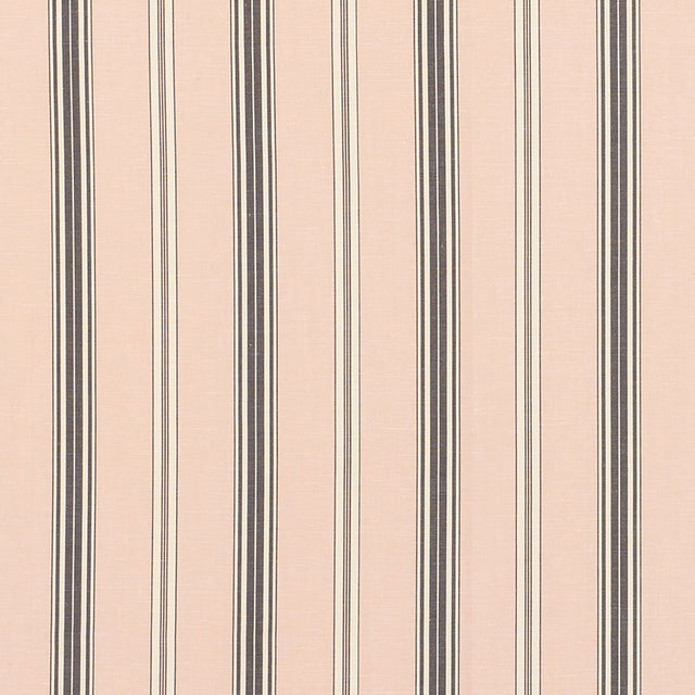 Schumacher 71293 COCO STRIPE in BLUSH Fabric - ESSENTIALS: S