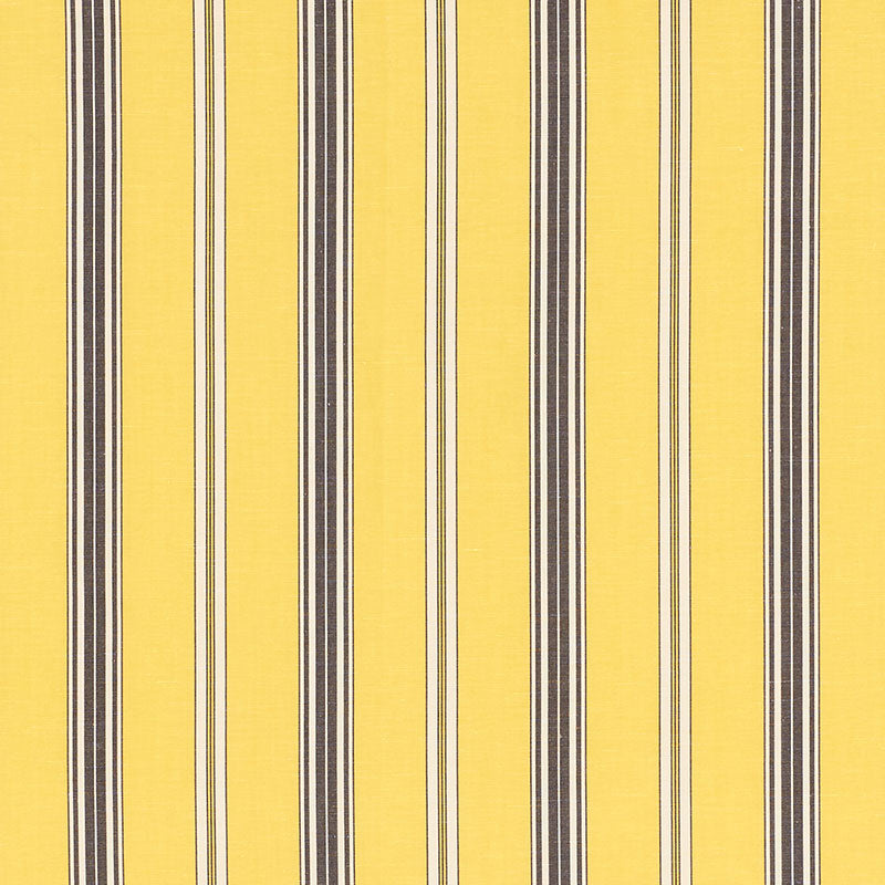 Schumacher 71294 COCO STRIPE in YELLOW Fabric - ESSENTIALS: 