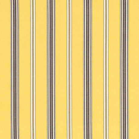 Schumacher 71294 COCO STRIPE in YELLOW Fabric - ESSENTIALS: 