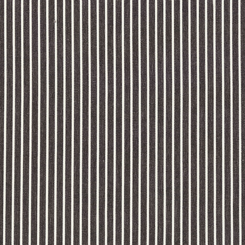 Schumacher 71300 EDIE STRIPE in BLACK Fabric - ESSENTIALS: C