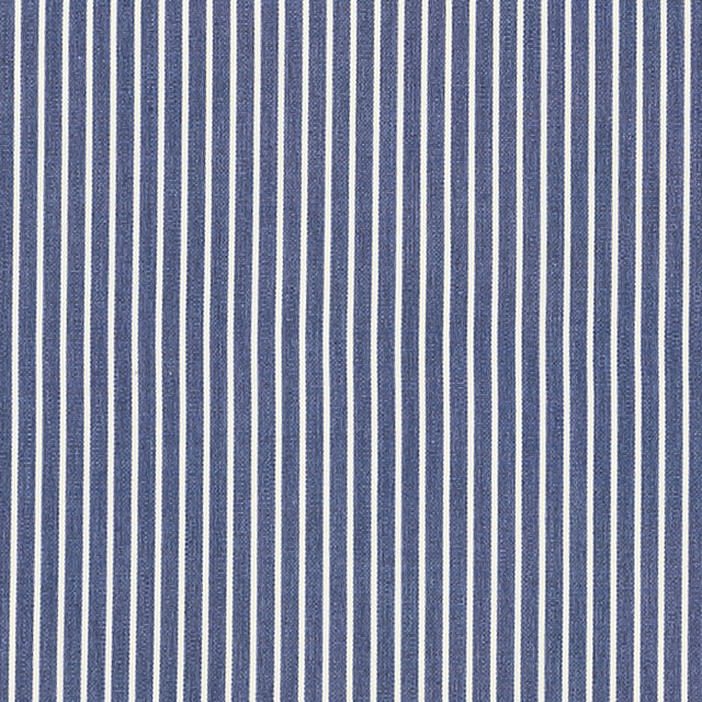 Schumacher 71303 EDIE STRIPE in NAVY Fabric - ESSENTIALS: CL