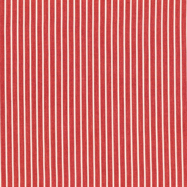 Schumacher 71309 EDIE STRIPE in RED Fabric - ESSENTIALS: CLA
