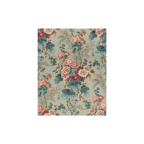 LEE JOFA 7134.LJ.0 HOLLYHOCK HDB GREEN Fabric - Eade's Wallpaper