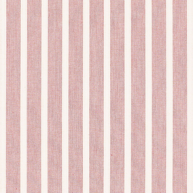 Schumacher 71382 JEAN STRIPE in RED Fabric - ESSENTIALS: STR
