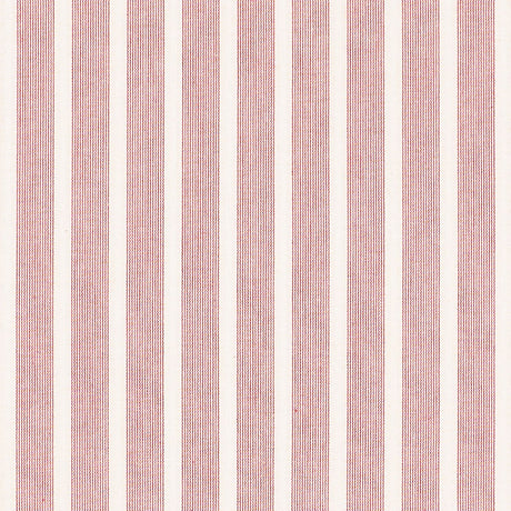 Schumacher 71382 JEAN STRIPE in RED Fabric - ESSENTIALS: STR