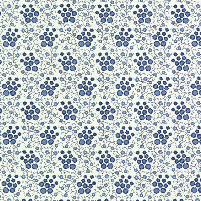 Schumacher 713B39 ZELDA in DELFT Fabric - RAOUL TEXTILES