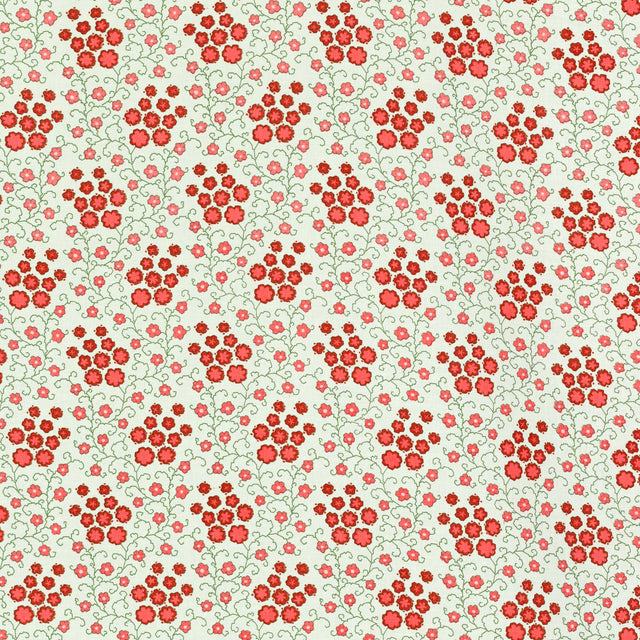 Schumacher 713V40 ZELDA in CARMINE Fabric - RAOUL TEXTILES