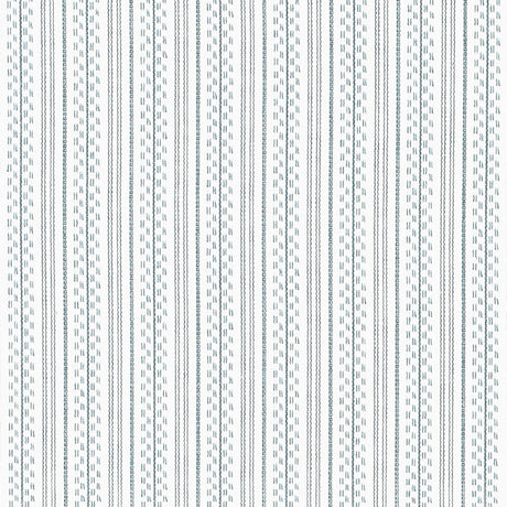 Schumacher 71410 JACK STRIPE in SKY Fabric - ESSENTIALS: STR