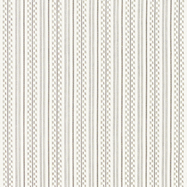 Schumacher 71412 JACK STRIPE in STONE Fabric - ESSENTIALS: S