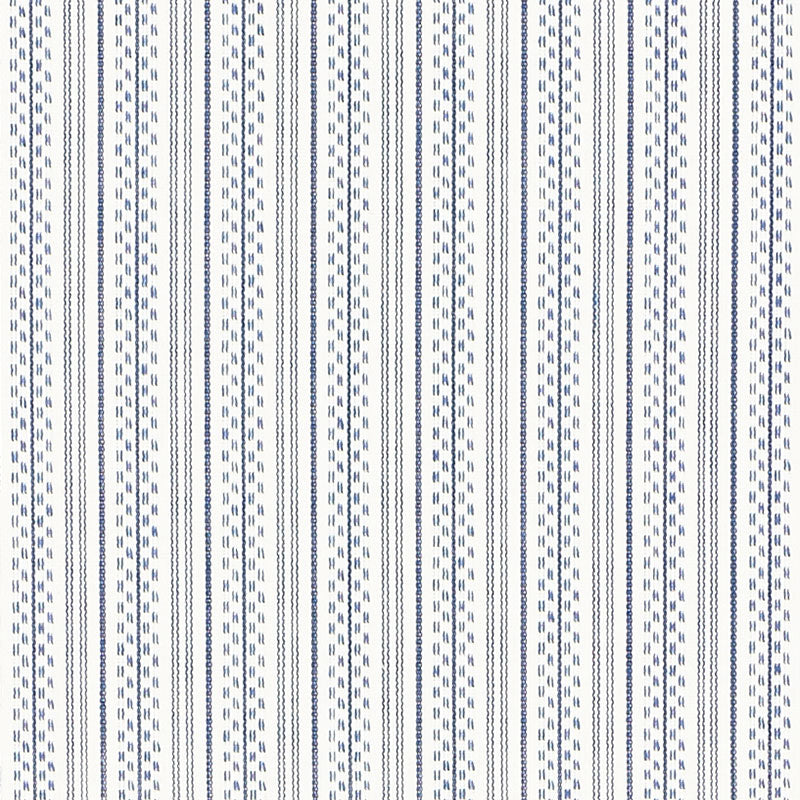 Schumacher 71413 JACK STRIPE in NAVY Fabric - ESSENTIALS: ST