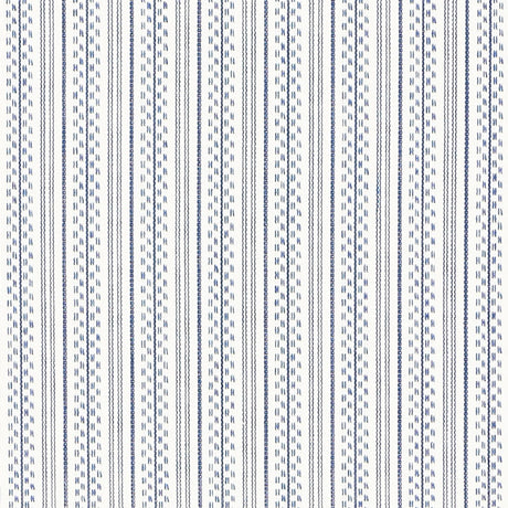 Schumacher 71413 JACK STRIPE in NAVY Fabric - ESSENTIALS: ST
