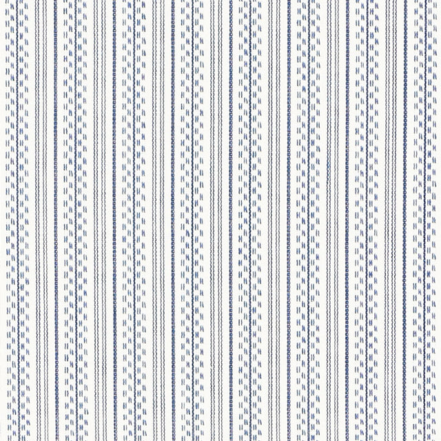 Schumacher 71413 JACK STRIPE in NAVY Fabric - ESSENTIALS: ST