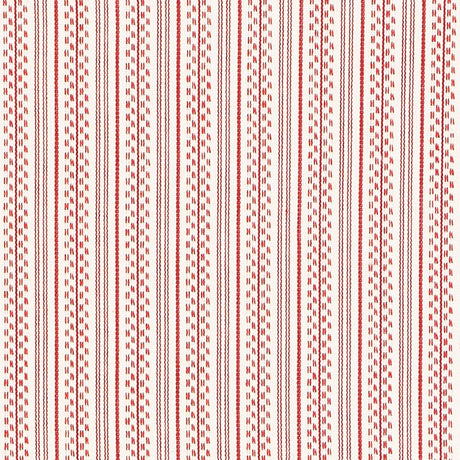 Schumacher 71415 JACK STRIPE in RED Fabric - ESSENTIALS: STR