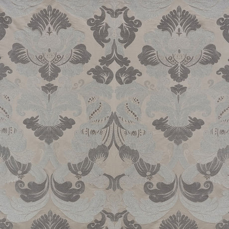 Schumacher 71470 MOLVENO DAMASCO in PEWTER Fabric - DAMASCO