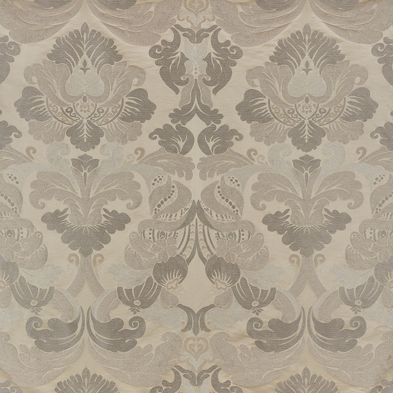 Schumacher 71471 MOLVENO DAMASCO in CHAMPAGNE Fabric - DAMAS