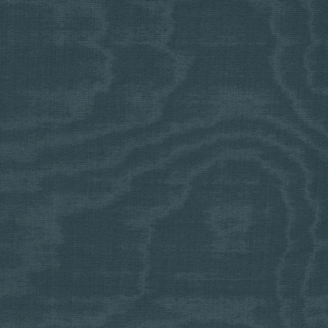 Schumacher 71673 LUNA MOIRÃ‰ in AEGEAN Fabric - PERFECT BASI