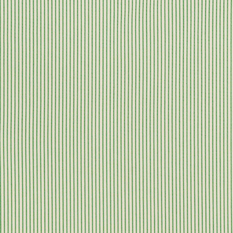 Schumacher Stitched Stripe Indoor/Outdoor Green Fabric - Eade's Wallpaper