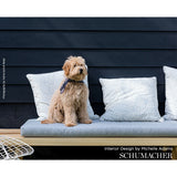 Schumacher 71743 STITCHED STRIPE INDOOR/OUTDOOR in NAVY Fabr