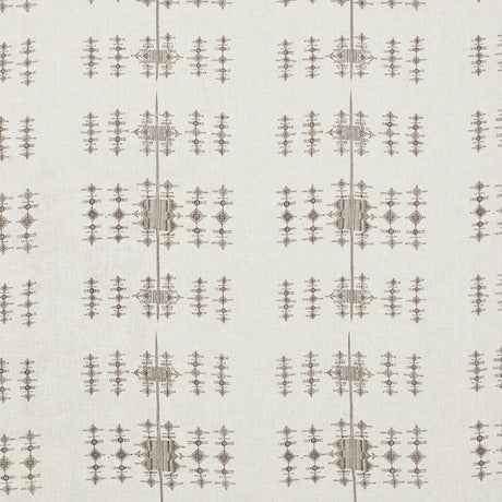 Schumacher 717H91 FULANI in EBONY Fabric - RAOUL TEXTILES