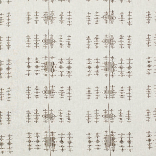 Schumacher 717H91 FULANI in EBONY Fabric - RAOUL TEXTILES