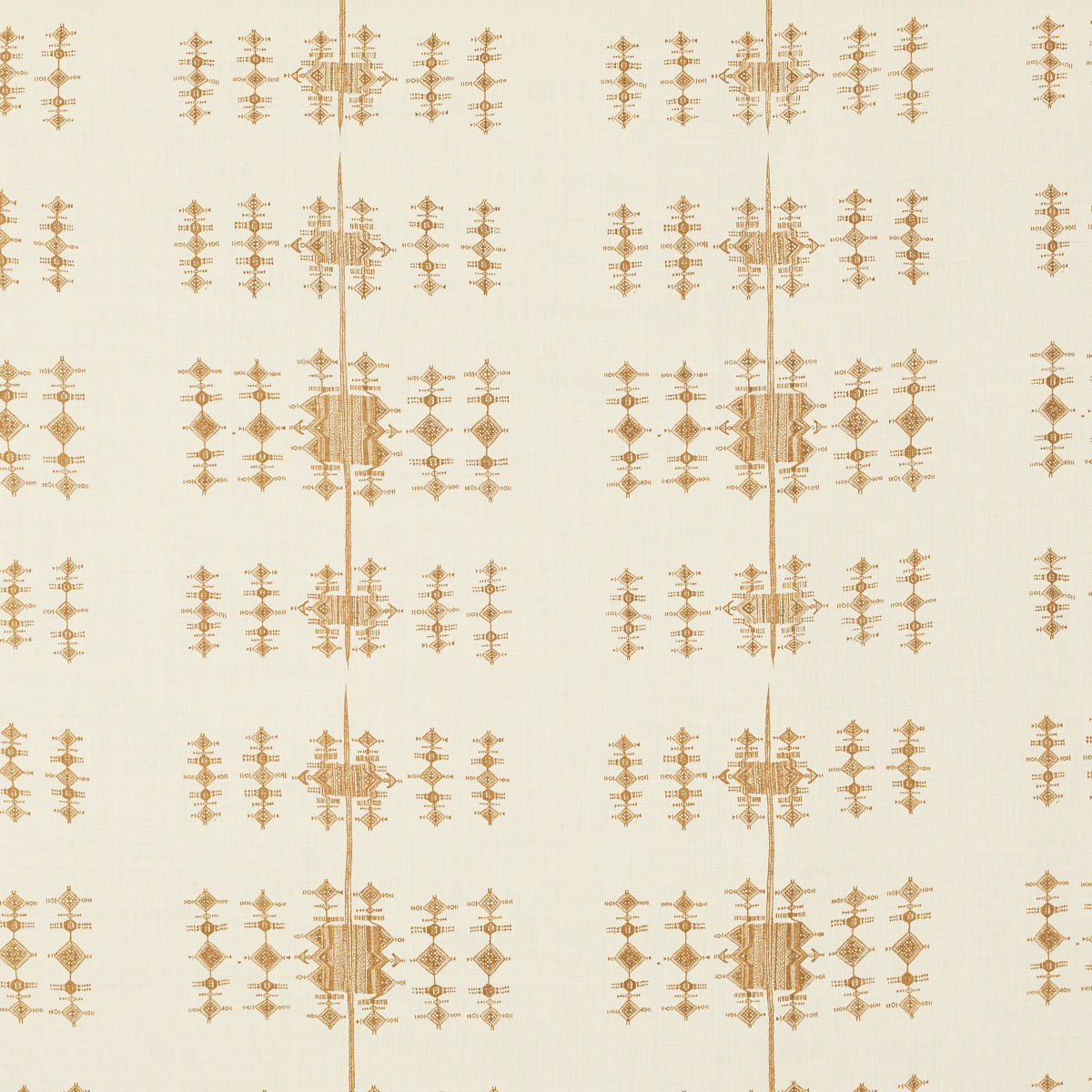 Schumacher 717V62 FULANI in TOBACCO Fabric - RAOUL TEXTILES