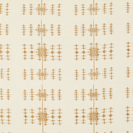 Schumacher 717V62 FULANI in TOBACCO Fabric - RAOUL TEXTILES