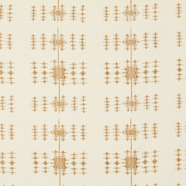 Schumacher 717V62 FULANI in TOBACCO Fabric - RAOUL TEXTILES
