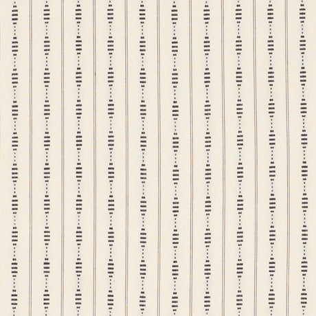 Schumacher Rania Stripe Black Fabric - Eade's Wallpaper