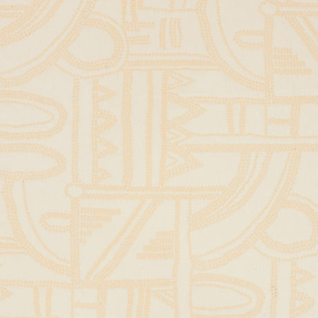 Schumacher Nadia Matelassé Ivory Fabric - Eade's Wallpaper