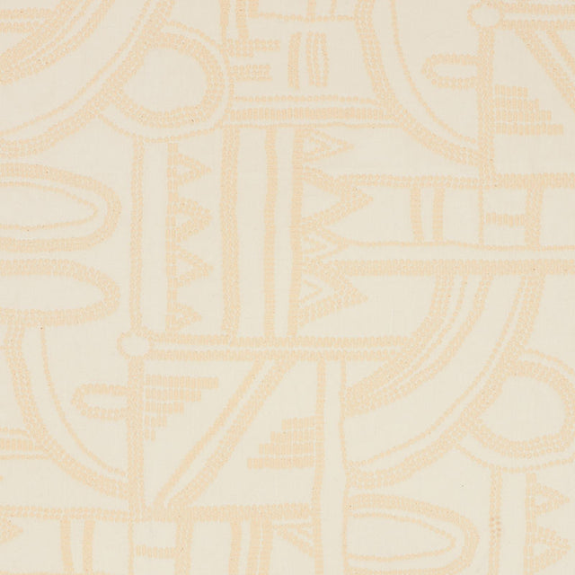 Schumacher Nadia Matelassé Ivory Fabric - Eade's Wallpaper