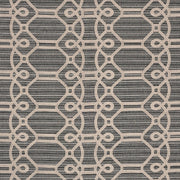 Schumacher 71931 ZIZ EMBROIDERY in COAL Fabric - CARAVANNE