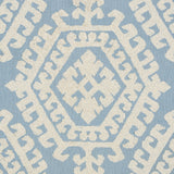 Schumacher Omar Embroidery Sky Fabric - Eade's Wallpaper