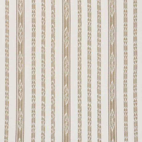 Schumacher Mariam Ikat Sand Fabric - Eade's Wallpaper