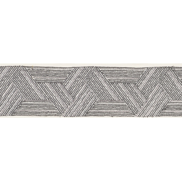 Schumacher 71992 INARA TAPE in BLACK & CHARCOAL Trim - CARAV