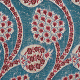 Schumacher Persephone Peacock Fabric - Eade's Wallpaper