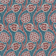 Schumacher Persephone Peacock Fabric - Eade's Wallpaper