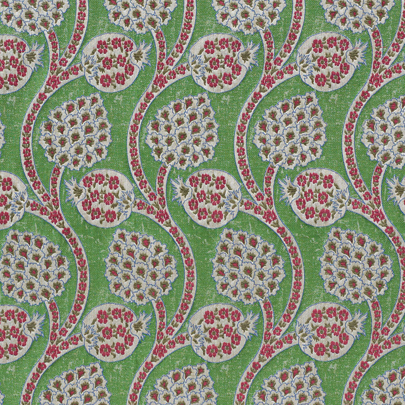 Schumacher Persephone Verdant Fabric - Eade's Wallpaper