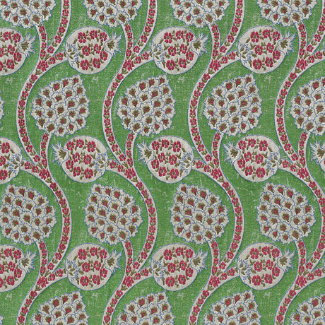 Schumacher Persephone Verdant Fabric - Eade's Wallpaper