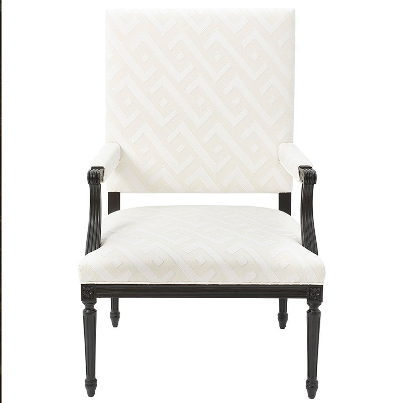 Schumacher Safari Appliqué Blue Fabric - Eade's Wallpaper
