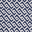 Schumacher Safari Appliqué Blue Fabric - Eade's Wallpaper