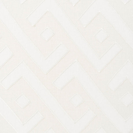 Schumacher Safari Appliqué Ivory Fabric - Eade's Wallpaper