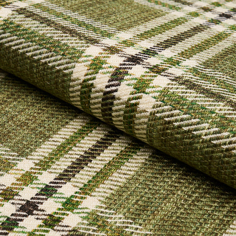 Schumacher Mariga Green Fabric - Eade's Wallpaper