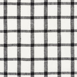 Schumacher Pauline Check Casement Blackwork Fabric - Eade's Wallpaper