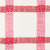 Schumacher Pauline Check Casement Rose Fabric - Eade's Wallpaper