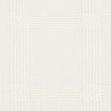 Schumacher Pauline Check Casement Whitework Fabric - Eade's Wallpaper