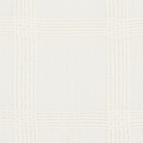 Schumacher Pauline Check Casement Whitework Fabric - Eade's Wallpaper